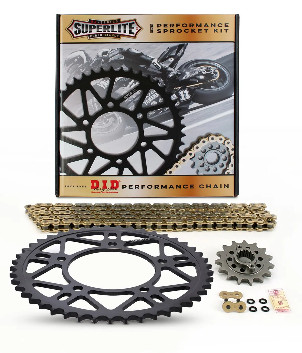 Superlite / Did Premium Chain And Sprocket Kits - 525 Chain - 2001 - 2016 Air Cooled Bonneville, Scrambler, Thruxton 1