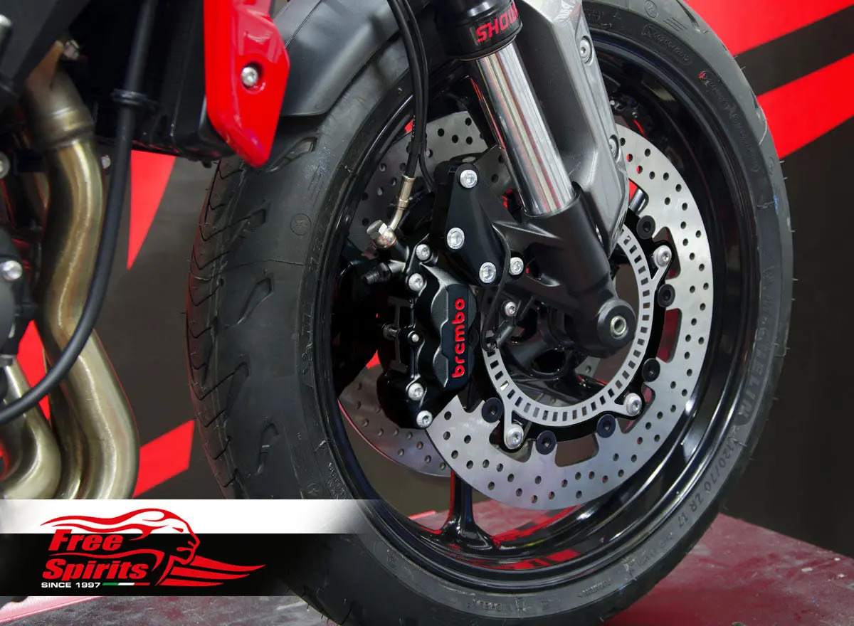 Free Spirits Brembo Front Caliper Upgrade Kit With Rotors - Triumph Trident 1