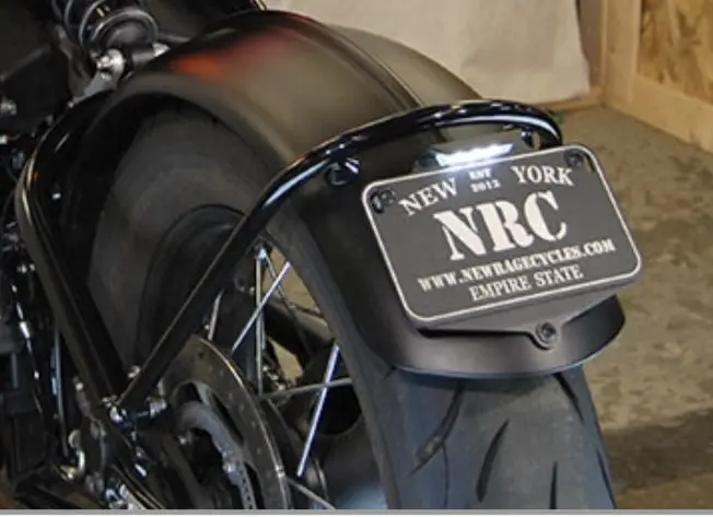 New Rage Cycles License Plate Bracket - Triumph Bobber 1