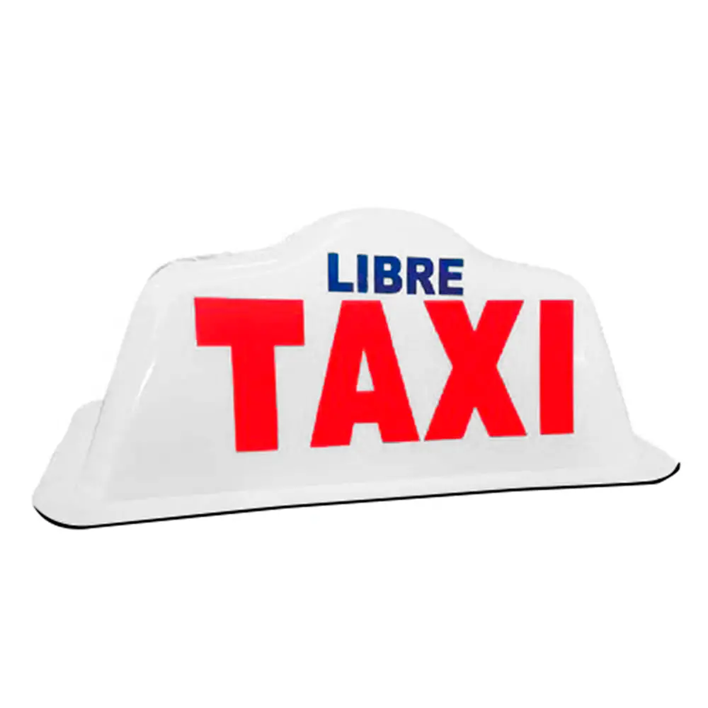 Casquete Plástico Imantado Blanco Taxi 1