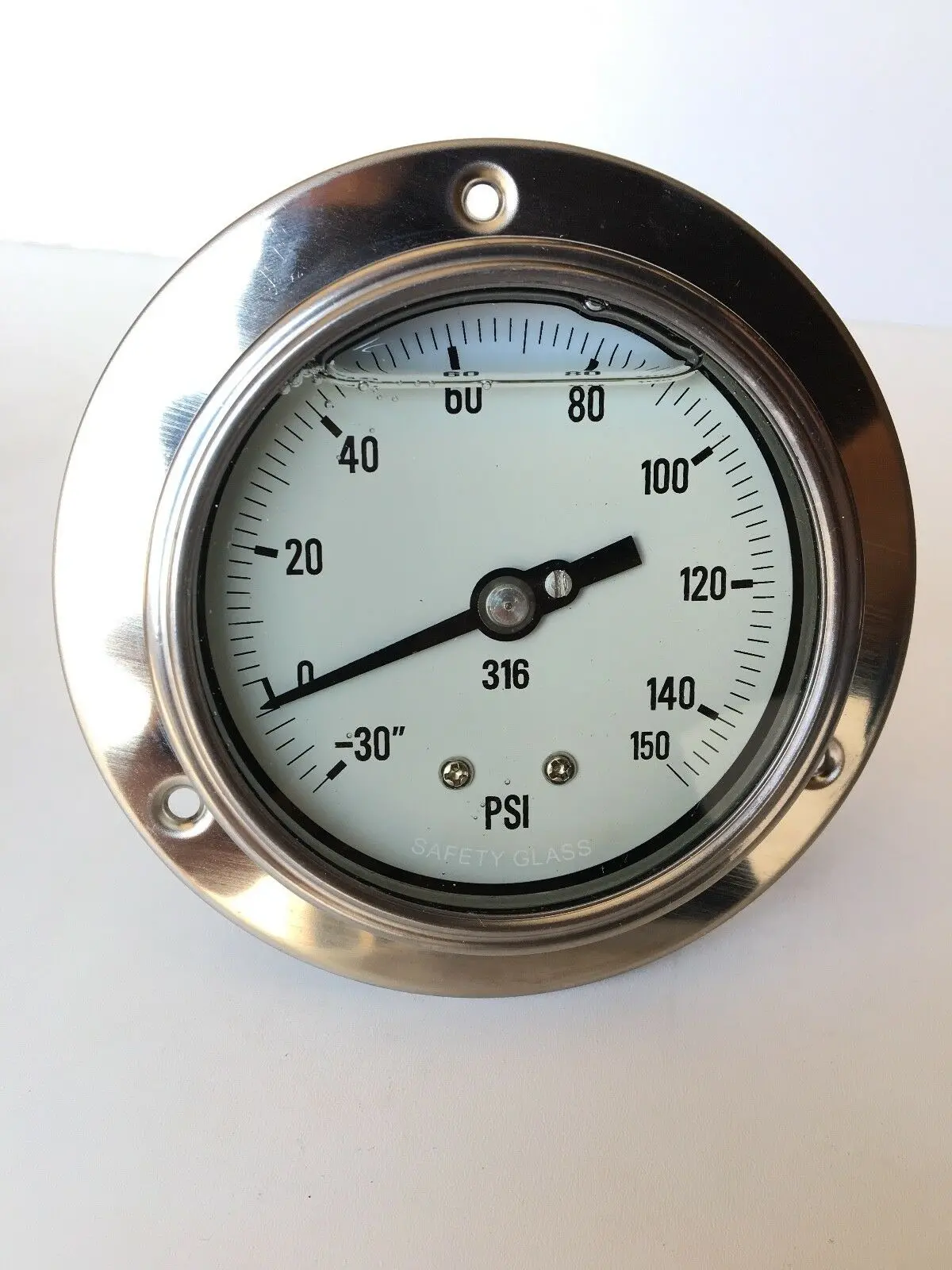 Pic Gauges 314D-404Cf Gauge 4" 30-0-150Psi 1/4" Npt 1