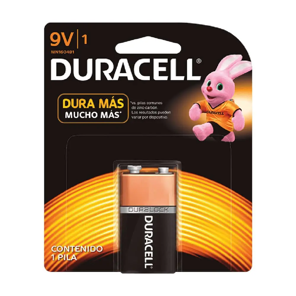 Pila Alcalina 9V Mn1604b1 Duracell 1
