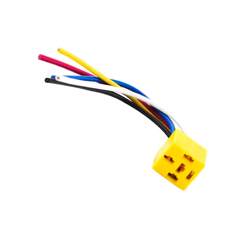 Socket De 5P Para Relay Plastico Amarillo 1