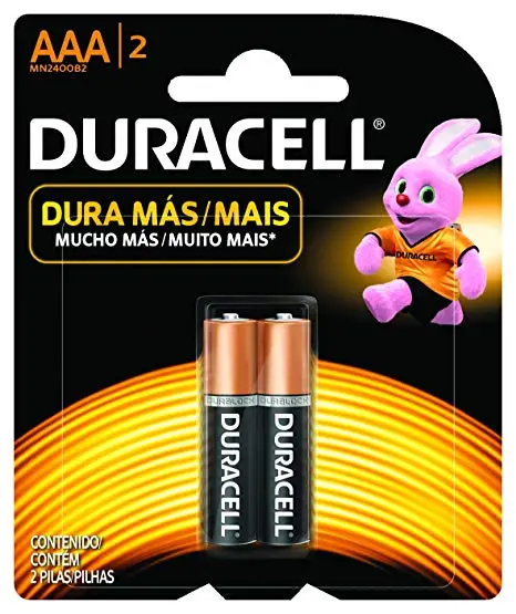 Pila Alcalina Aaa/2 Duracell 1