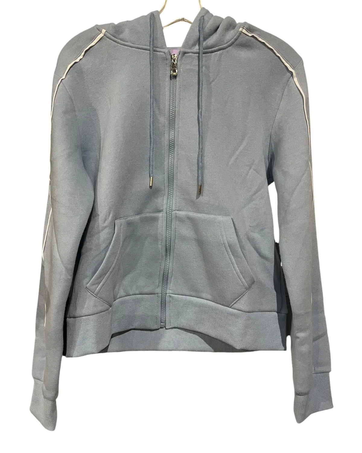 Young & Chic, Women's, Zip Up, Hoodie, Light Blue 1