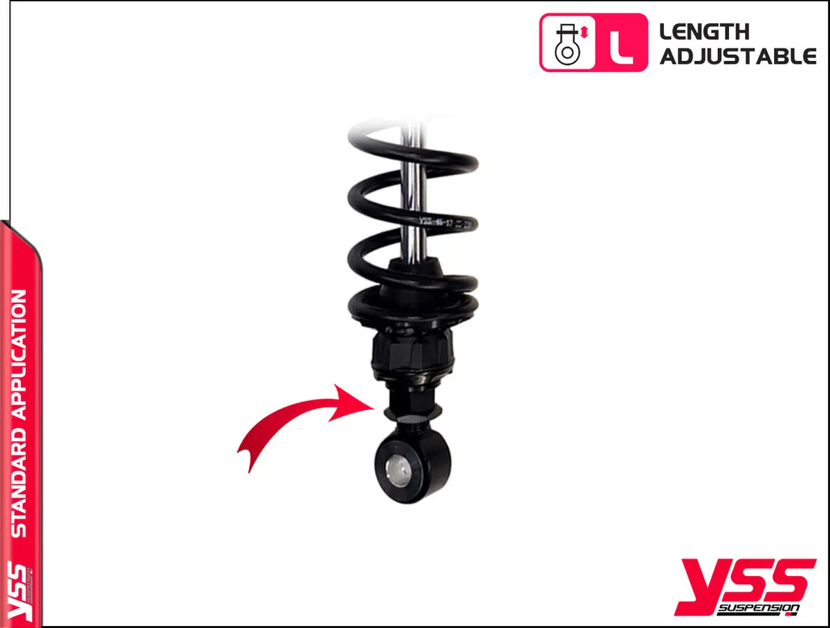 Yss Rg362-Trcl Reservoir Twin Shocks - Blackline - Triumph Modern Classics 3