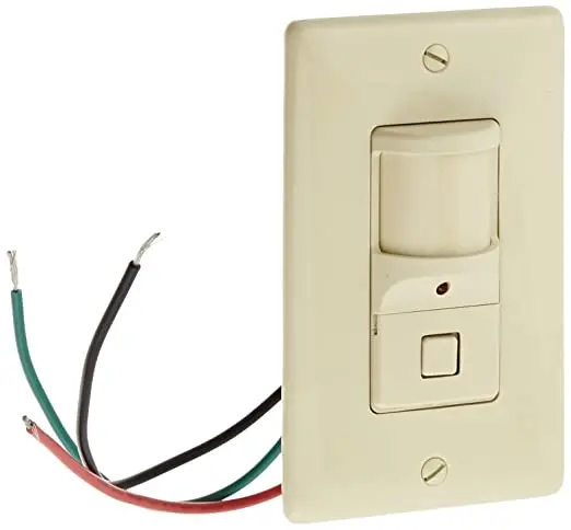 Hubbell Atp1277i Wall Switch Sensor, 1 Button, Ivory, 1200Sqft Max Sensing Range, 800W Incandescent - New In Box 1