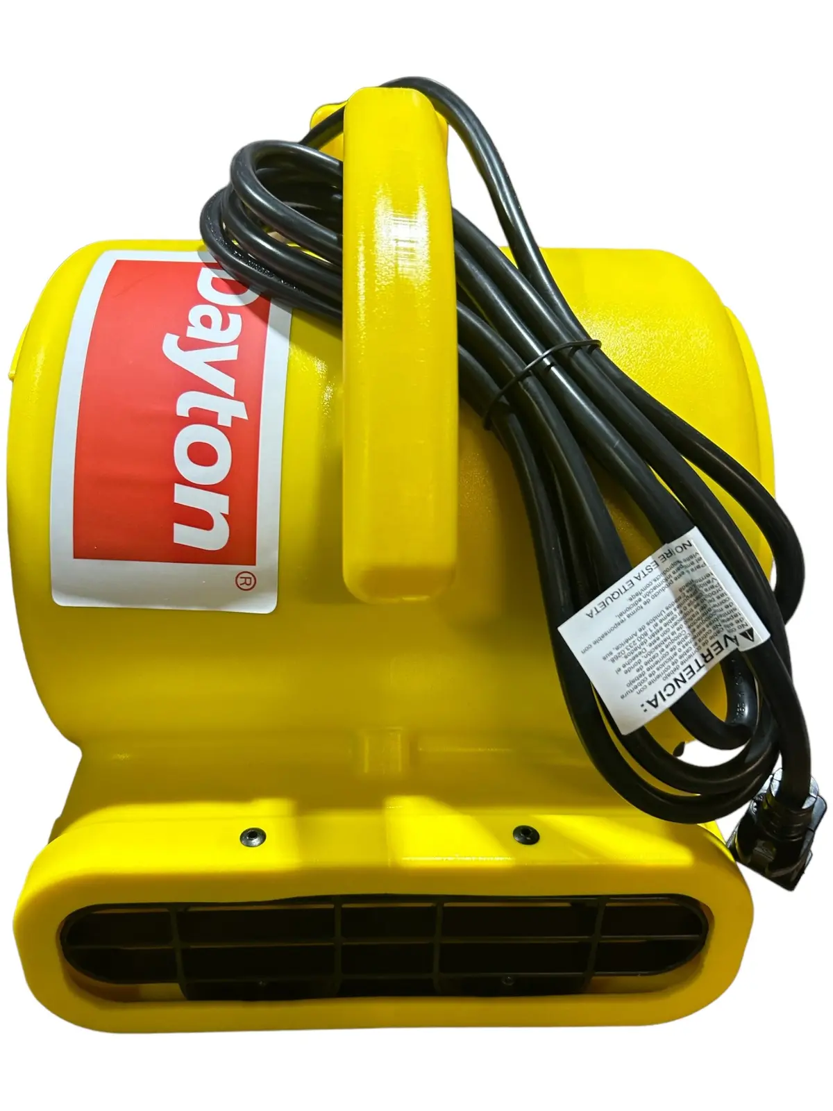Dayton, 61Hl69, 3 Speeds, 1/5 Hp, 115V Ac, 10 Ft Cord, Yellow 1
