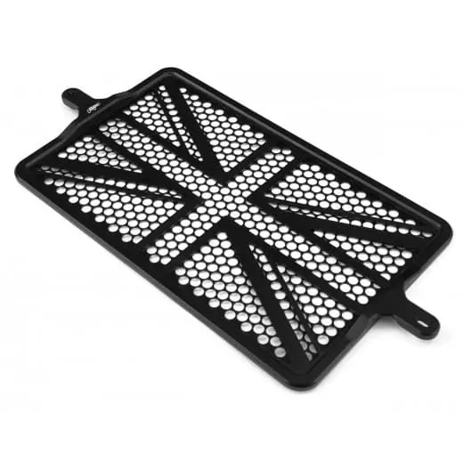Motone Union Jack Radiator Guard (Wide Version) For 2017+ Triumph Bobber, Bobber Black And Speedmaster 1