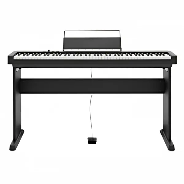Casio Cdp-S360 88-Key Compact Digital Piano W/Cs-46P Wooden Stand Bundle - Black Finish 1