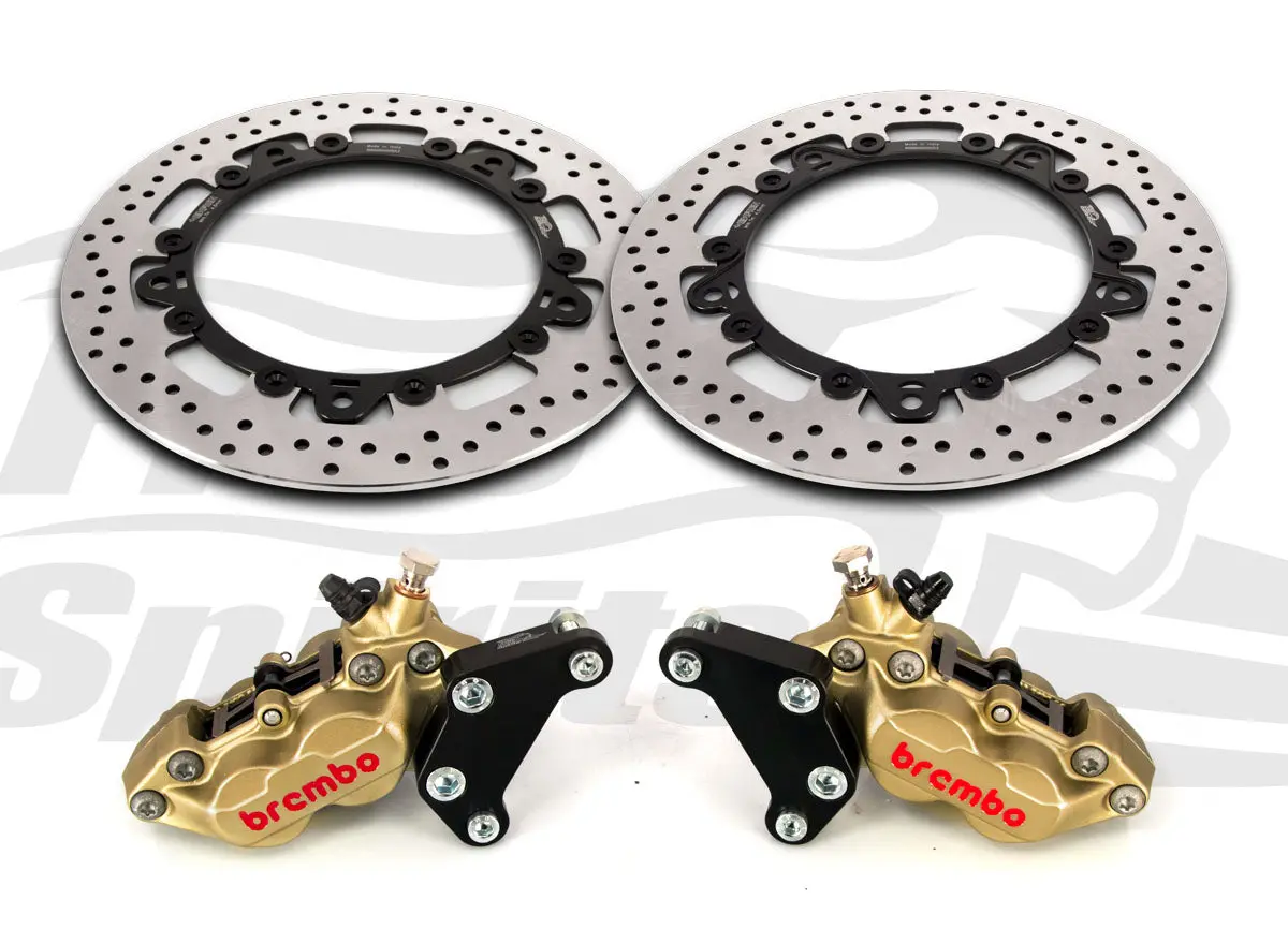 Free Spirits Brembo Front Caliper Upgrade Kit With Rotors - Triumph Trident 2