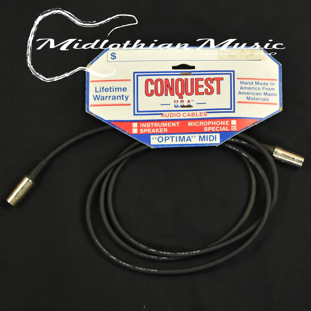 Conquest 6' Midi Cable - Black Finish 1
