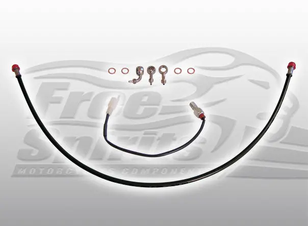 Free Spirits Rear Braided Brakeline Kit - Harley Davidson Xr1200 / X 1