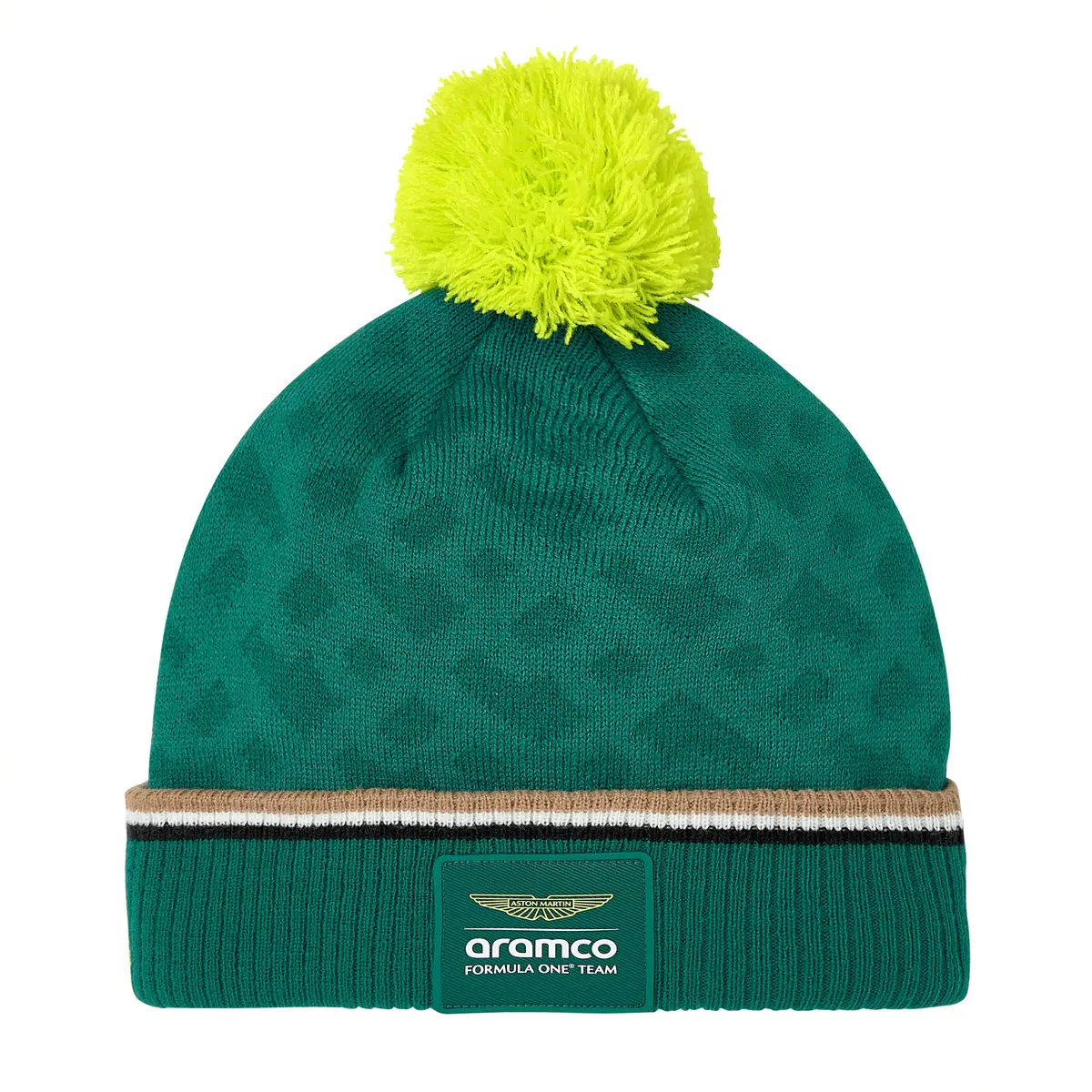 Aston Martin Aramco F1 2024 Team Bobble Beanie 1