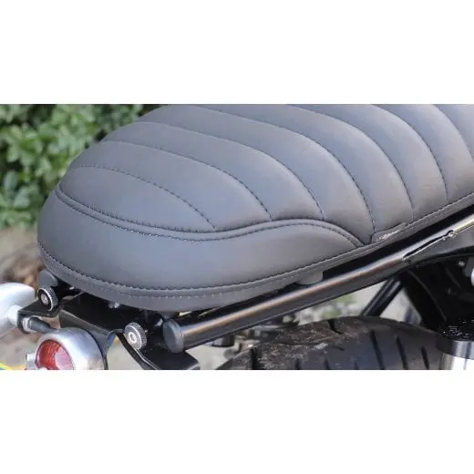 Motone Krait Skinny Seat - Ribbed - Triumph Bonneville, Scrambler And Thruxton - Rare Earth Brown 2