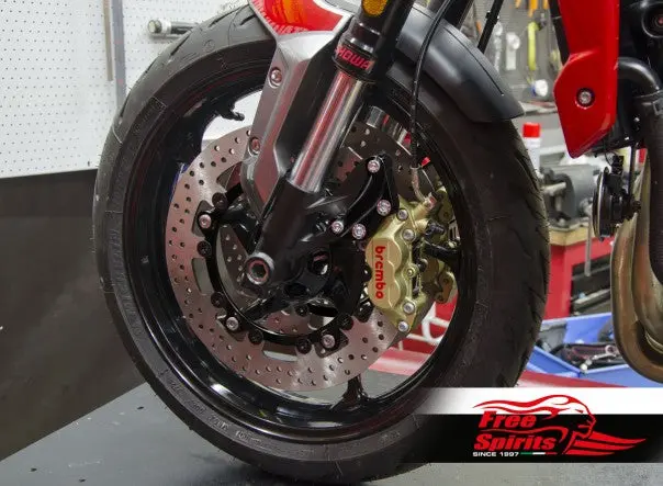 Free Spirits Brembo Front Caliper Upgrade Kit With Rotors - Triumph Trident 3