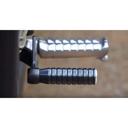 Motone Extended Shift Peg - Ribbed - Black - 2001+ Triumph Classics 2