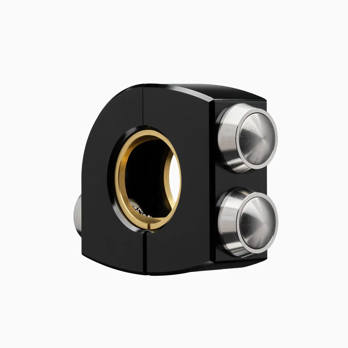 Motogadget Mo.Switch Plain 3 Button - Black Housing / Silver Buttons - 1” Or 7/8” 1