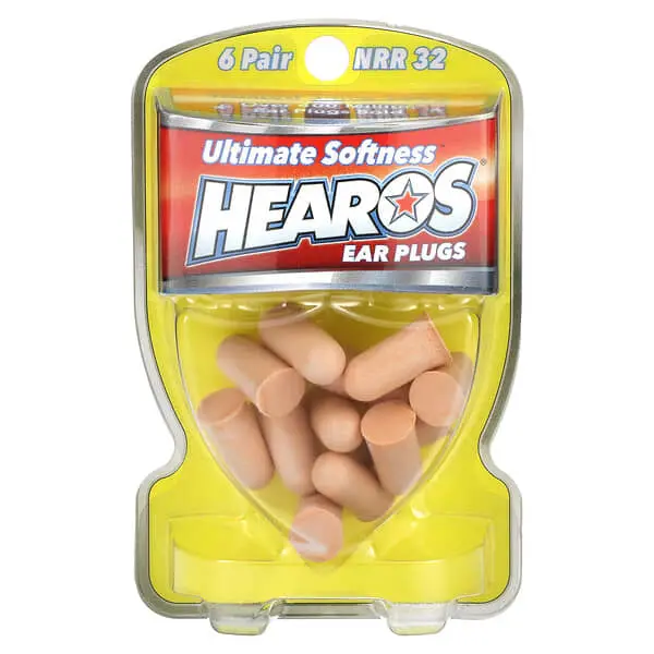 Hearos Ear Plugs - Ultimate Softness Series - Nrr 32 - 6 Pair (12 Total) 1