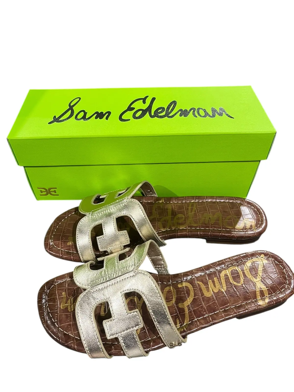 Sam Edelman, Women's, Bay Slide, Sandal, Gold, Size 8.5 1