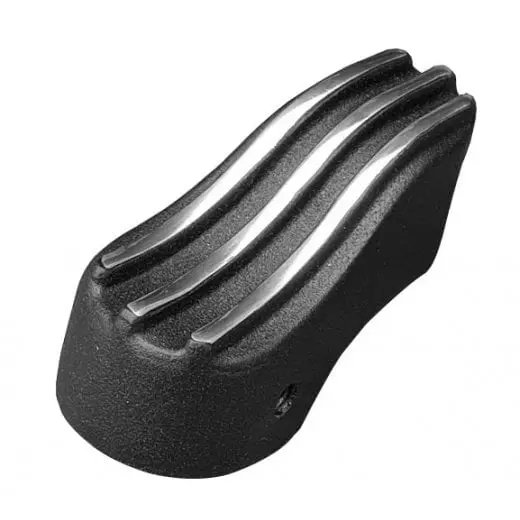 Motone Clutch Lifter Cover - Black With Polished Fins 1