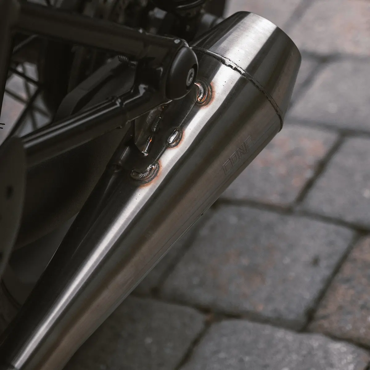 Cone Engineering Shorty Performer Mufflers / Slip-Ons 2016-2024 Triumph Thruxton R, Rs, Speed Twin 1200 2