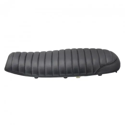 Motone Krait Skinny Seat - Ribbed - Triumph Bonneville, Scrambler And Thruxton- Black 1