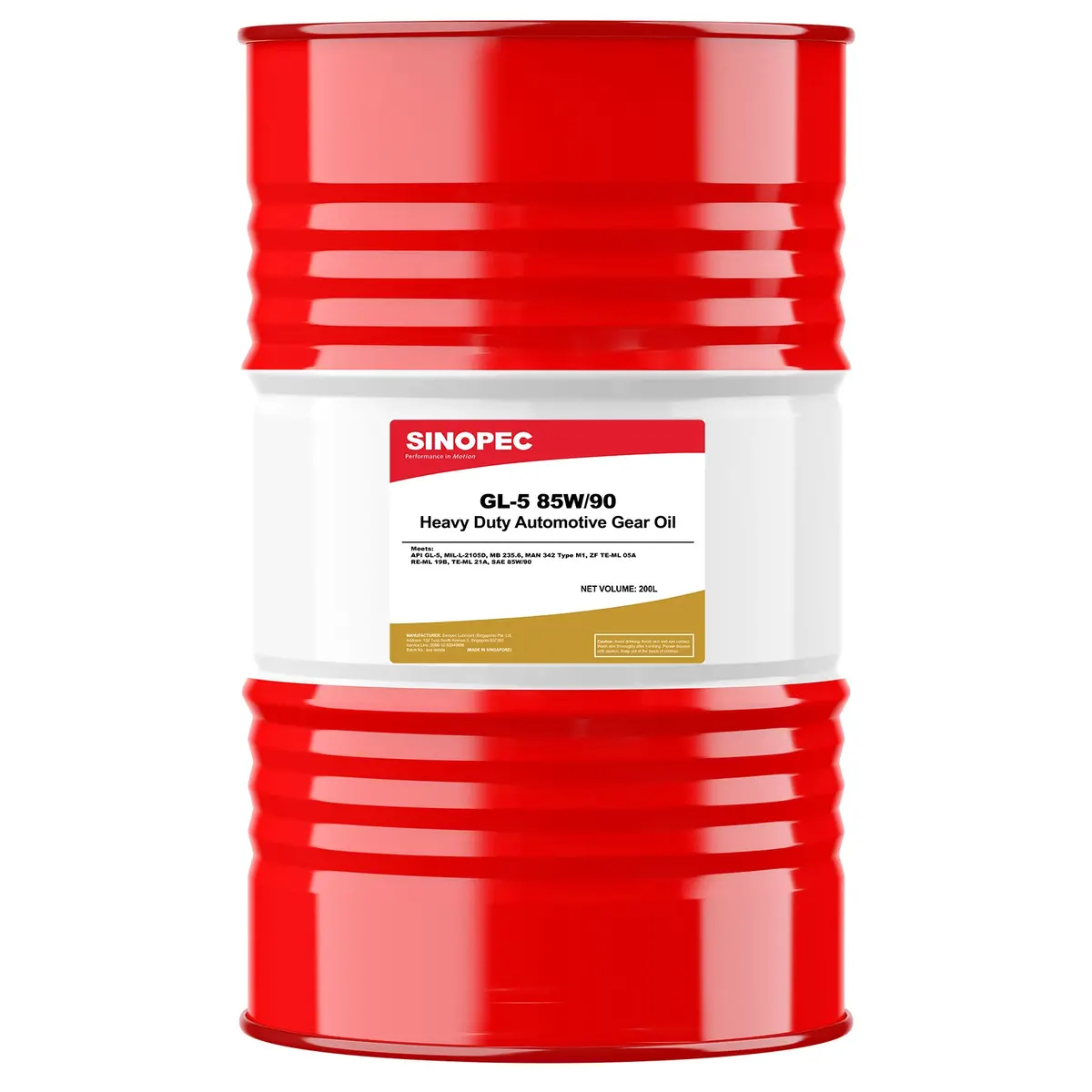 Gl-5 85W90 Heavy Duty Automotive Gear Oil - 55 Gallon Drum 1