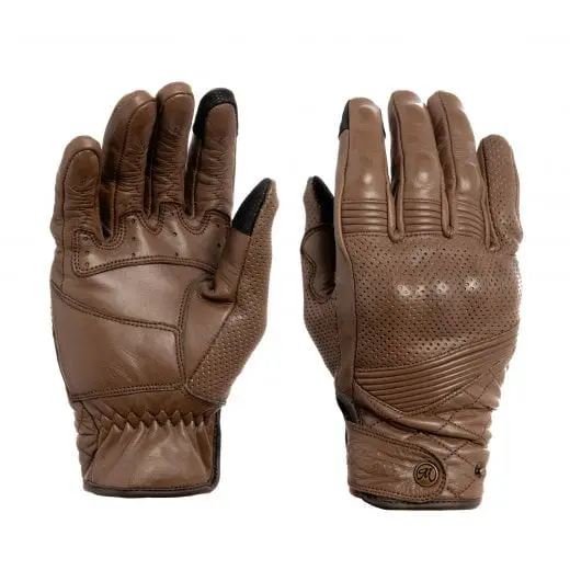 Motone Spectre - Motorcycle Riding Gloves - Analine Leather - Chocolate Brown 1