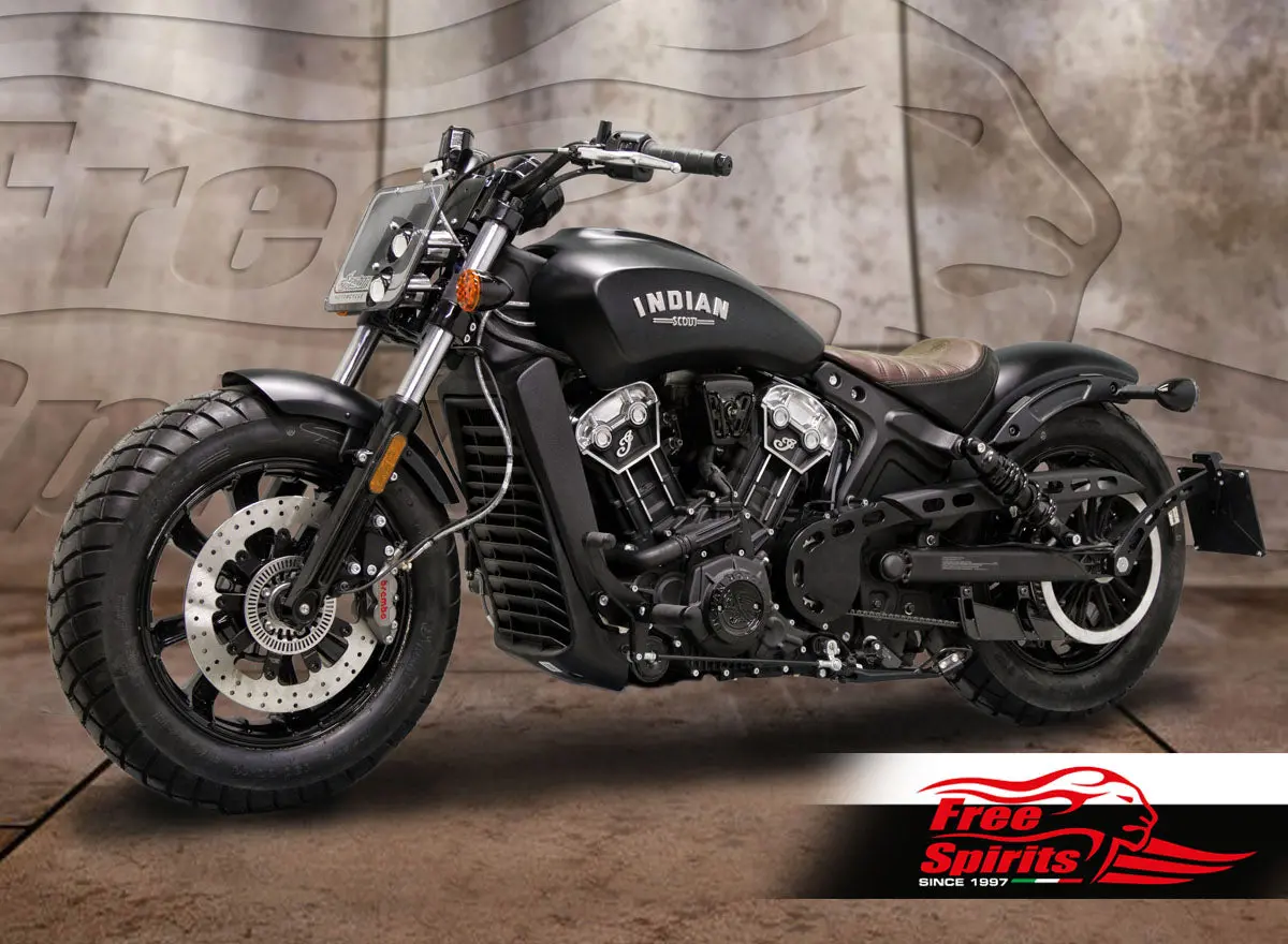 Free Spirits Brembo Front Brake Caliper Upgrade With 320Mm Floating Rotor - Indian Scout / Scout Bobber 2