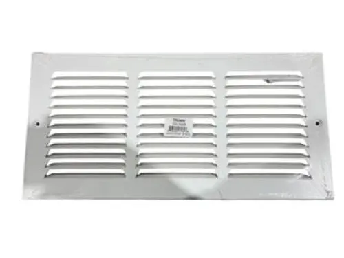 Truaire, 14 In. X 6 In., White Stamped, Return Air Grille 1