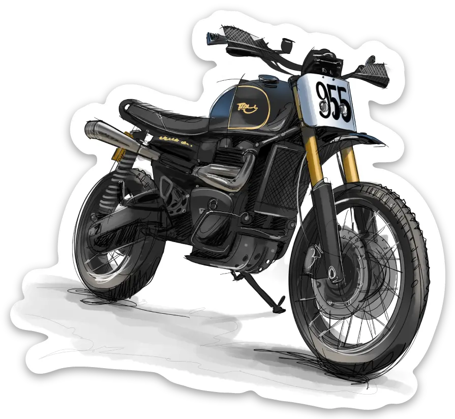 A&J Cycles Scrambler 1200 Xecutioner Sticker 1
