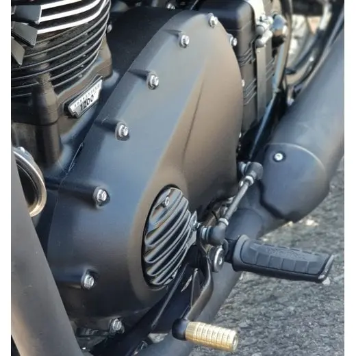 Motone Customs Ribbed Clutch Cover - Black 2