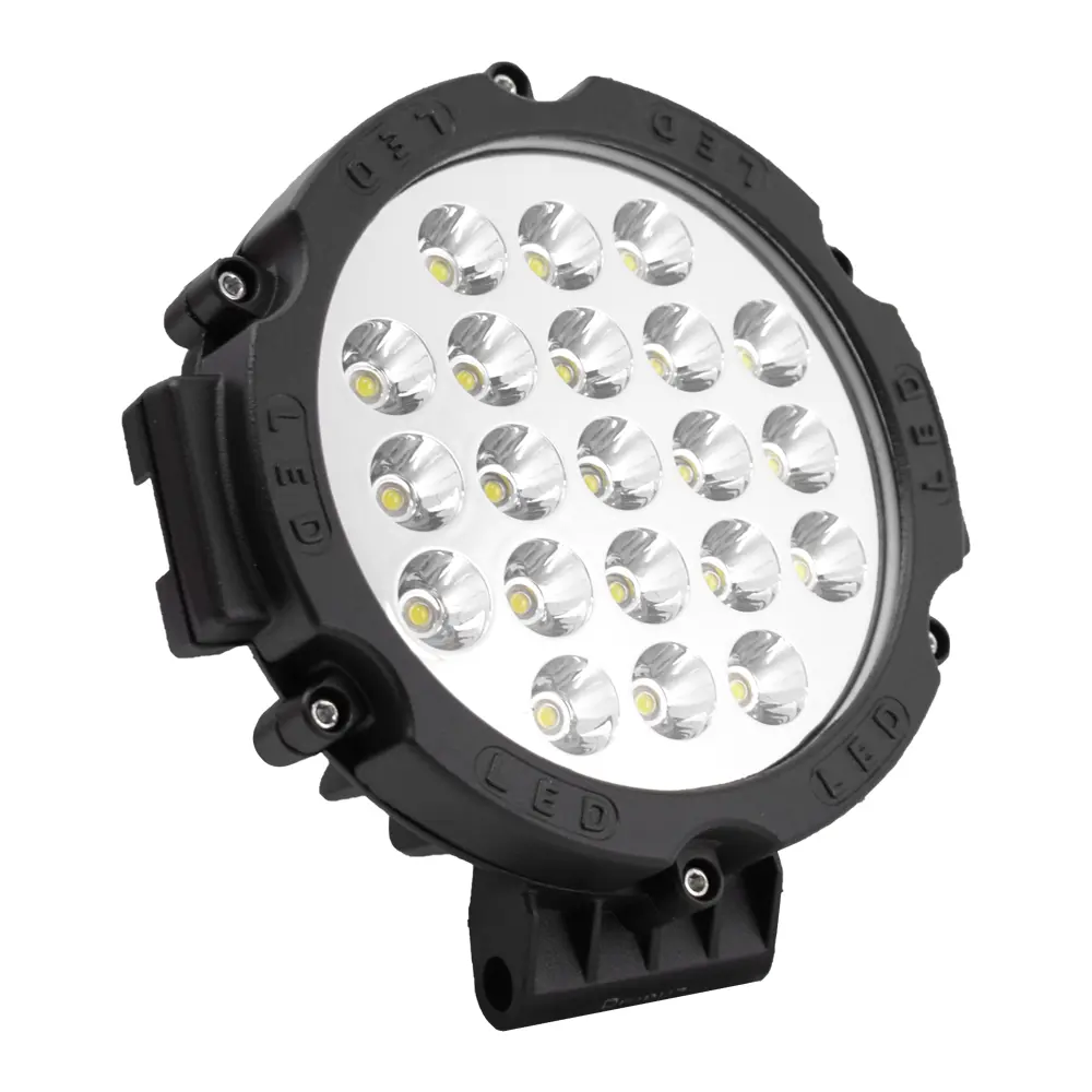 Faro De Trabajo Redondo 21 Led 7"X52mm (Jr-63- 63W) Luz Blanca Jr 1