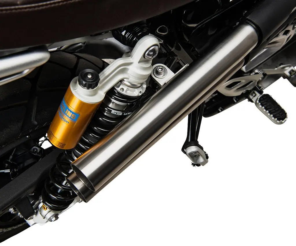British Customs Shotgun Exhaust - Triumph Scrambler 1200 Xe / Xc 2