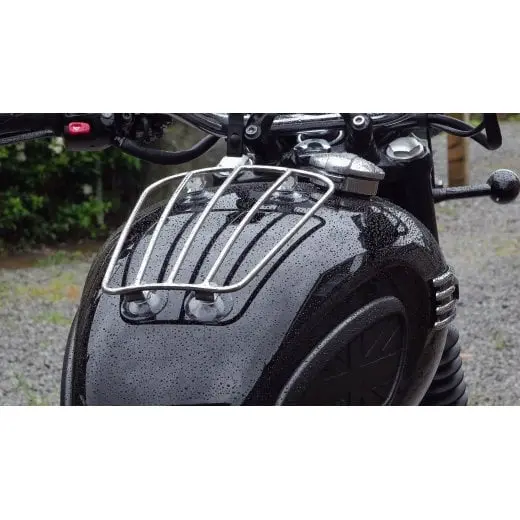 Motone Classic Aero Style Tank Rack - Polished 2