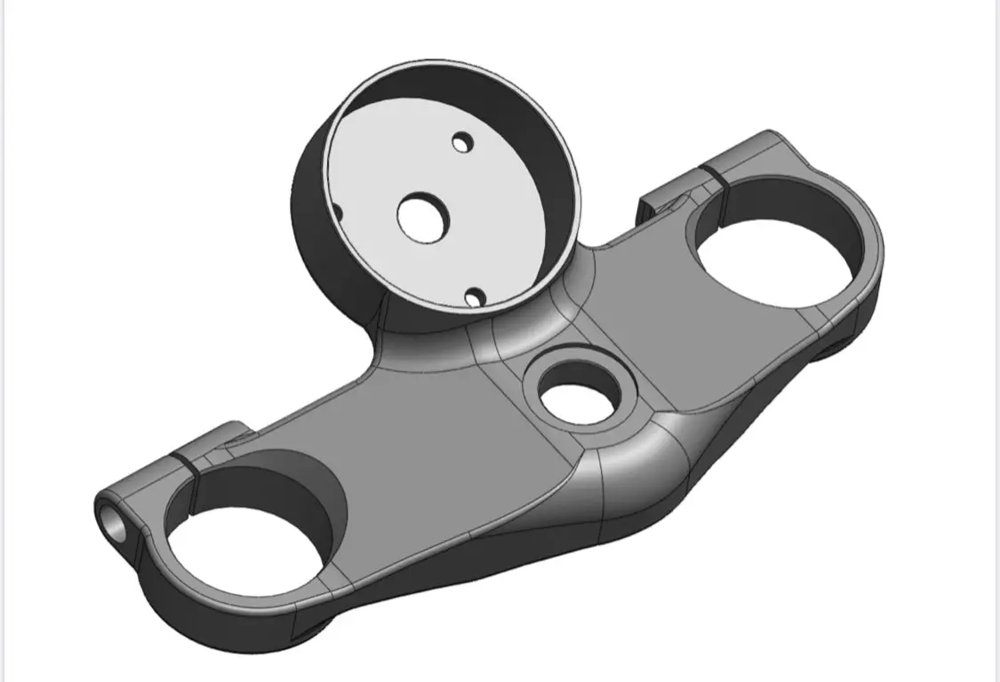 Fastec Racing Thruxton R Top Clamp For Motogadget Motoscope Classic 1