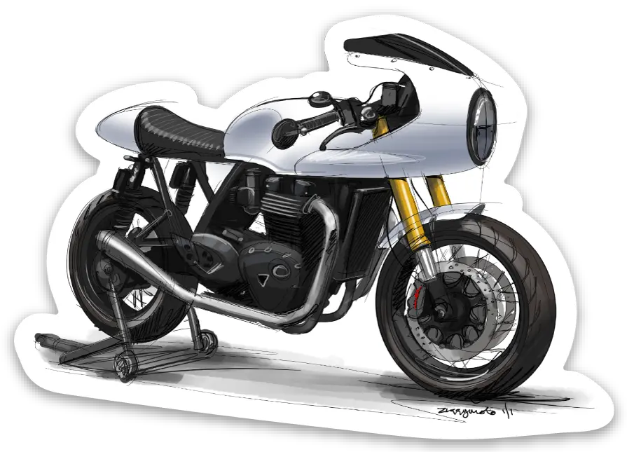 A&J Cycles Storm Trooper Thruxton R Sticker 1
