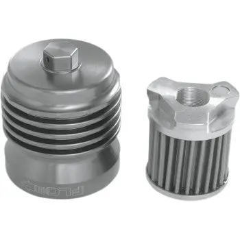Pc Racing Flo Billet Reusable Oil Filter - Gunmetal - Triumph Twins And Triples Pcs1 1