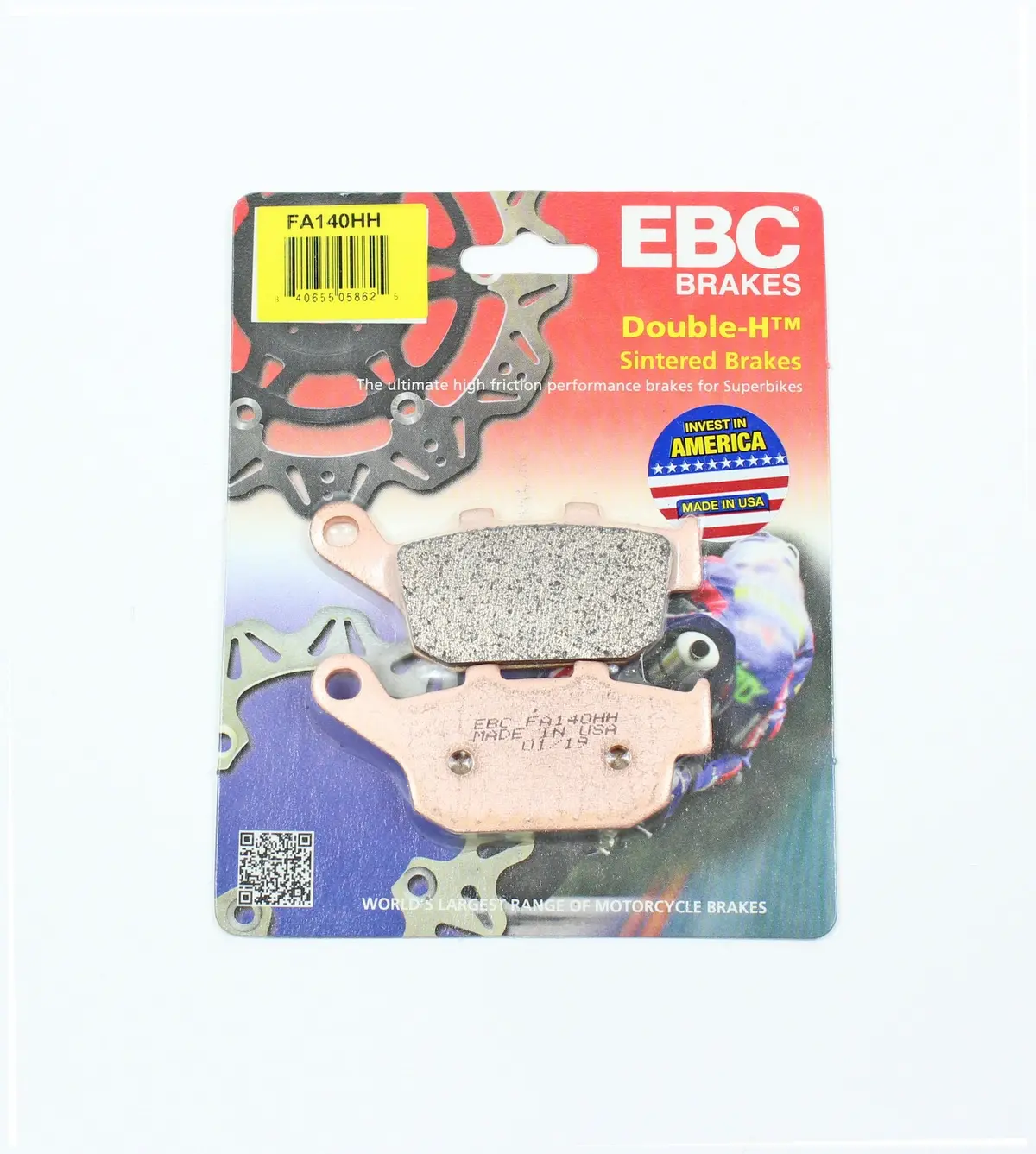 Ebc Sintered Hh Brake Pads Fa140hh - Rear - Triumph Bobber Black / Bobber / Speedmaster, Trident 660, Tiger 660 Sport 1