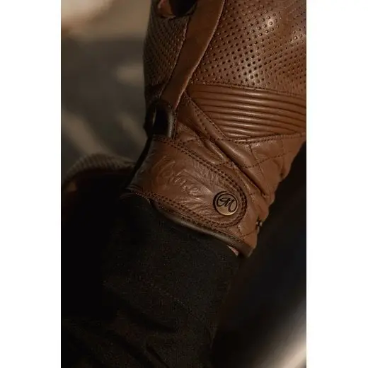 Motone Spectre - Motorcycle Riding Gloves - Analine Leather - Chocolate Brown 4