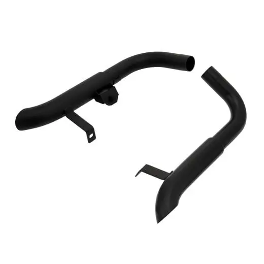 Motone Mayhem Shorty Turnout Muffers - Black - Triumph Bobber / Speedmaster 1