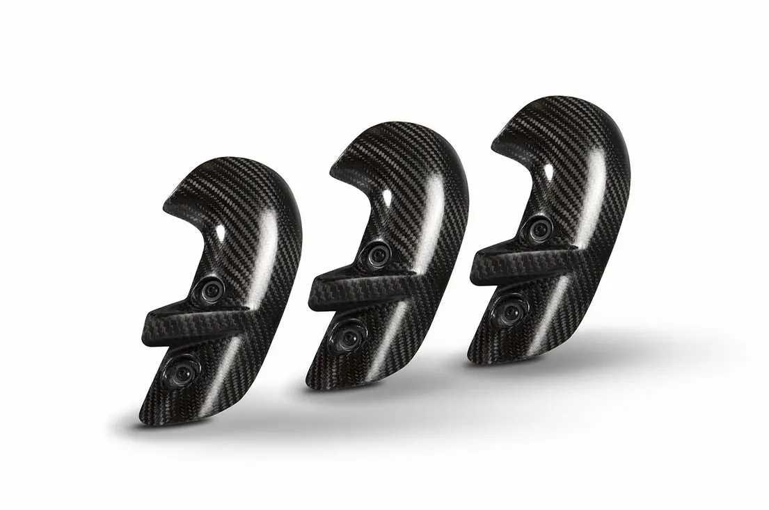 Zard Carbon Fiber Heatshield Kit For Oe Headers - 2020+ Triumph Rocket 1