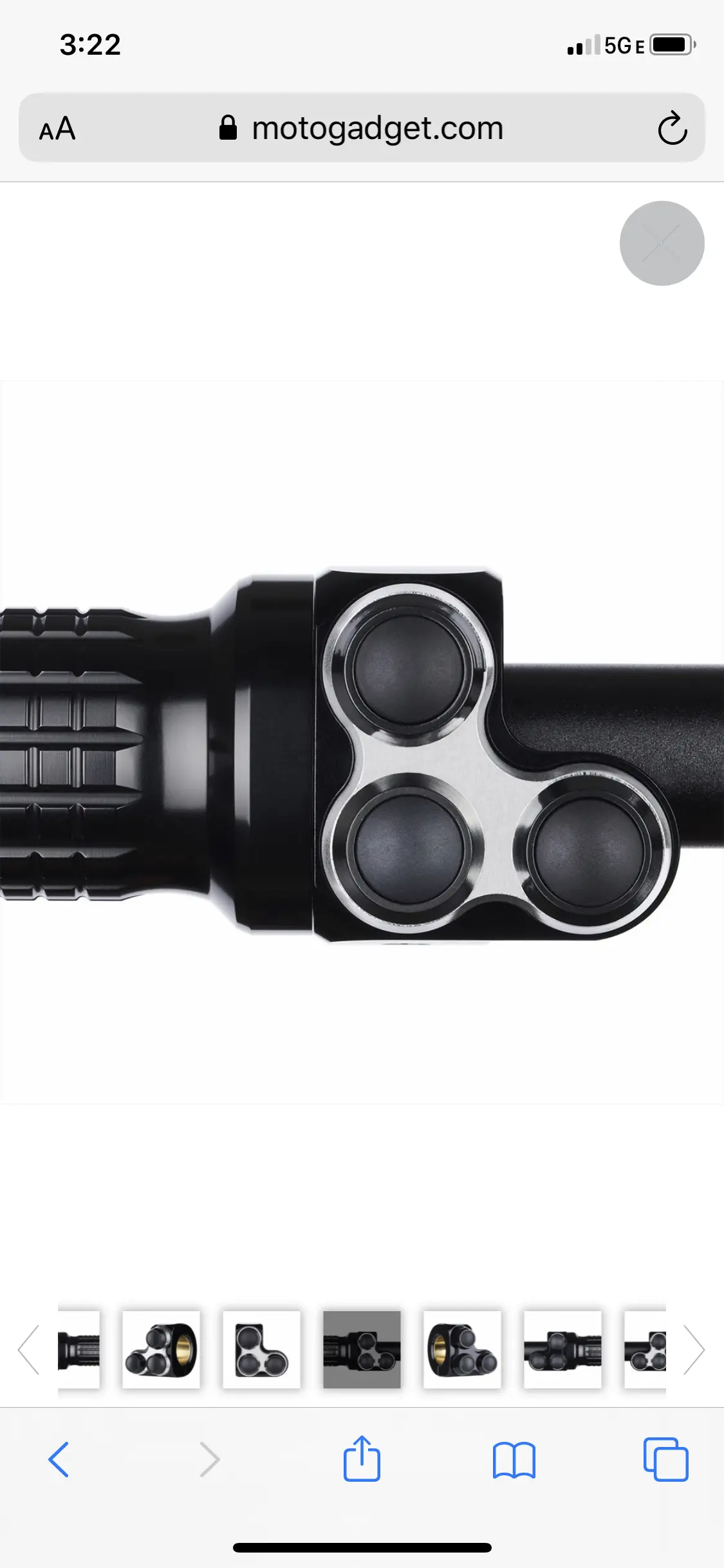 Motogadget Mo.Switch Basic Switch / Hand Controls 3 Button - 1” Or 7/8” Bars 3