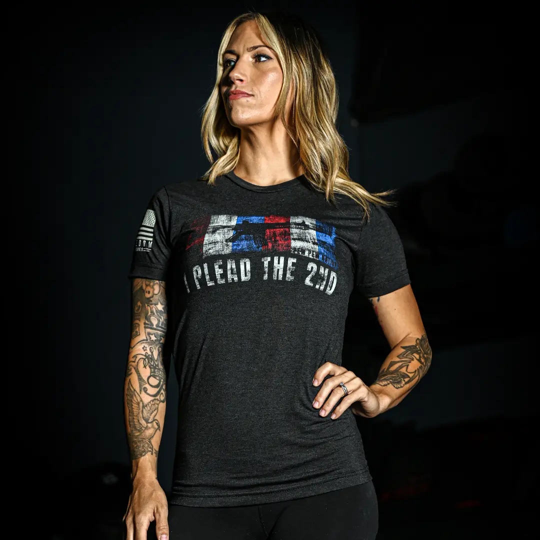 Women's "I Plead The 2Nd" Boyfriend Fit T-Shirt By Pew Pew Nation 1