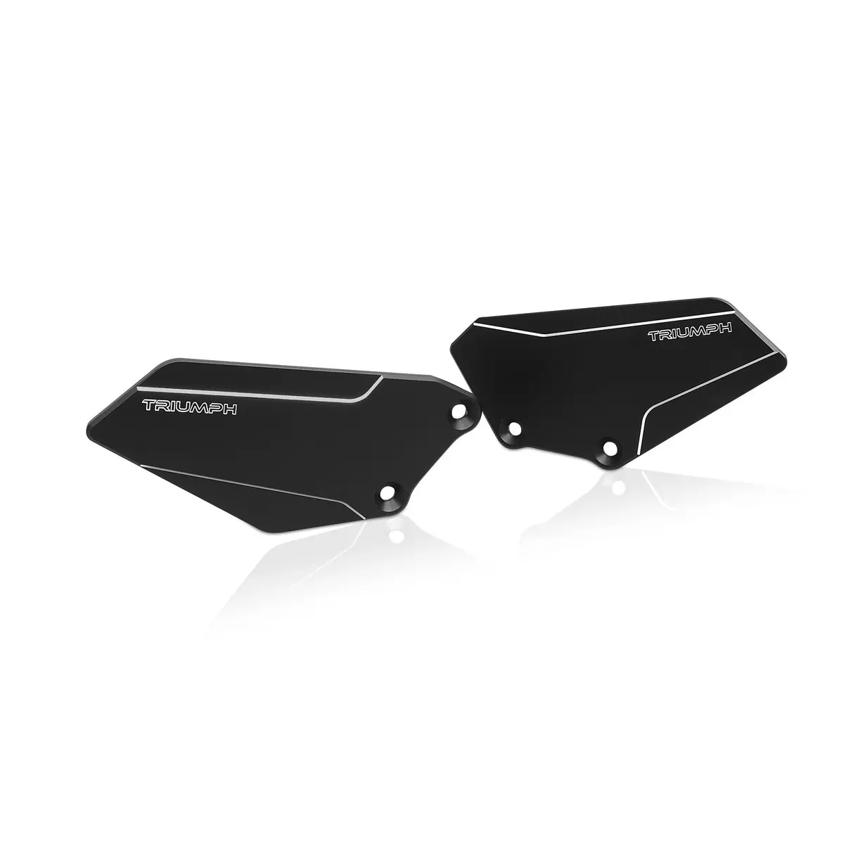 Classicbike Raisch Billet Heel Guards - Contrast Cut - Triumph Scrambler 1200 1
