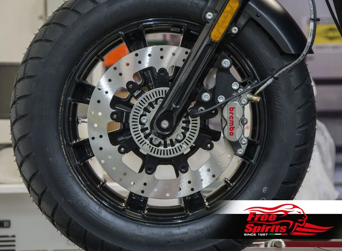 Free Spirits Brembo Front Brake Caliper Upgrade With 320Mm Floating Rotor - Indian Scout / Scout Bobber 1