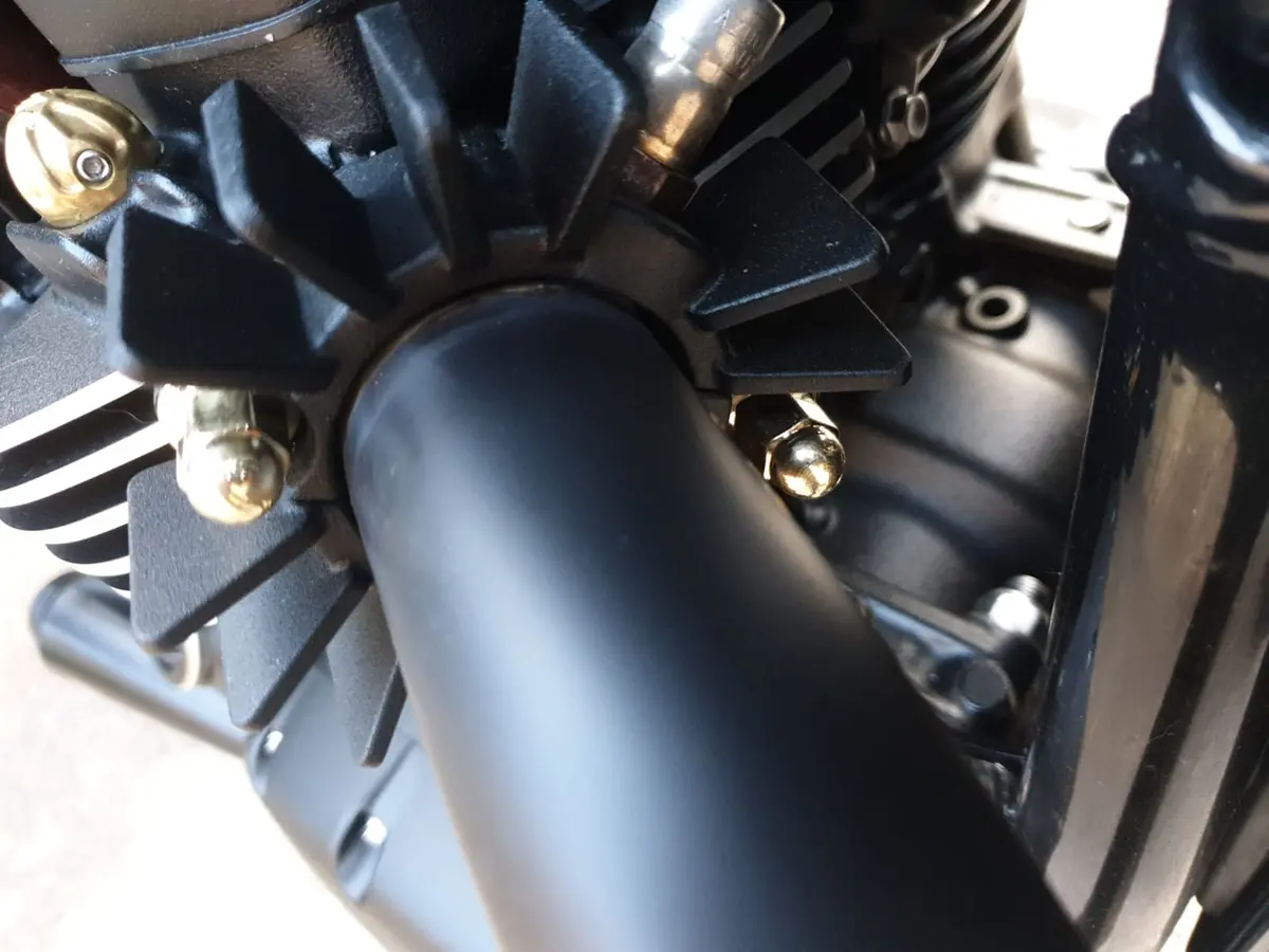 Motone Brass Magnum Force Exhaust Clamp Nuts - Triumph Modern Classics 2