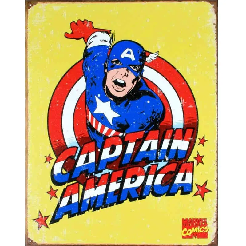 Marvel's Captain America Retro Metal Poster 1