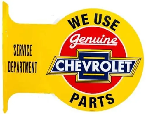 Flange Sign - Chevrolet 1